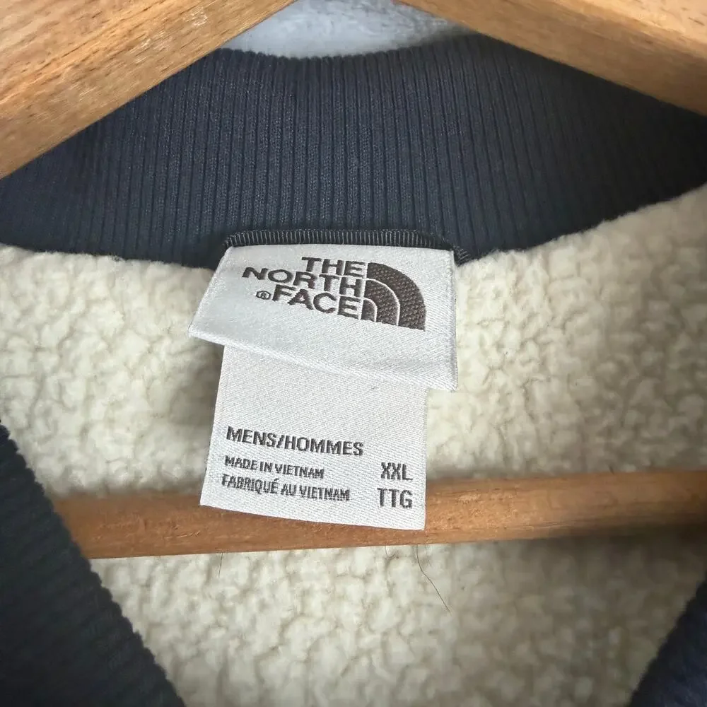 The North Face Cuchillo Vest Mens XXL‎ Navy Blue Quilted Insulated Sherpa Lined